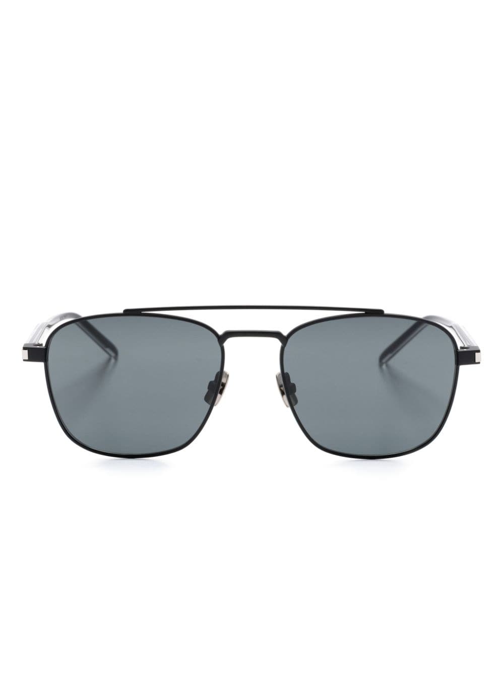 Saint Laurent Eyewear SL 665 Sonnenbrille mit eckigem Gestell - Schwarz von Saint Laurent Eyewear