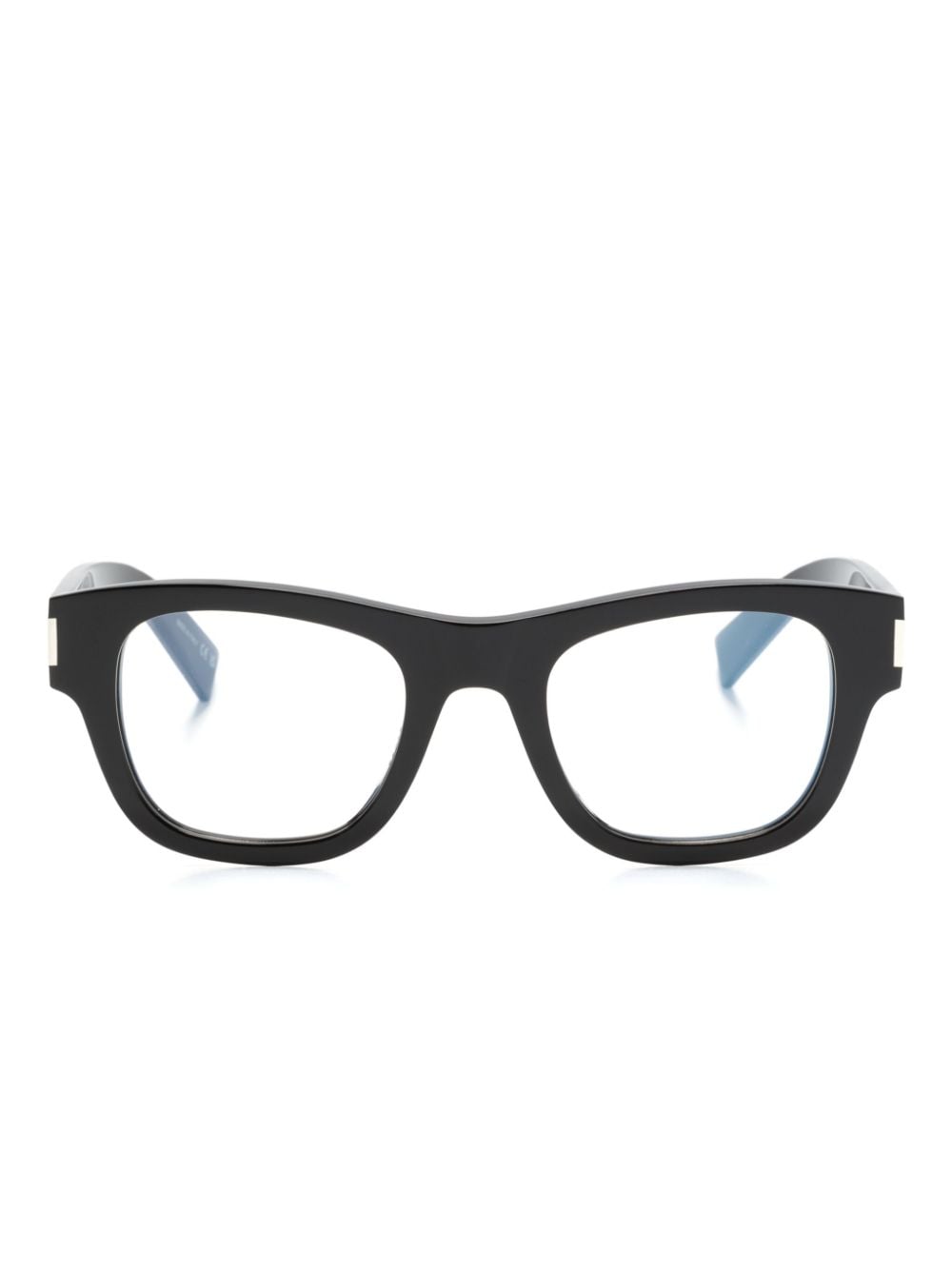 Saint Laurent Eyewear SL698 Brille mit breitem Gestell - Schwarz von Saint Laurent Eyewear