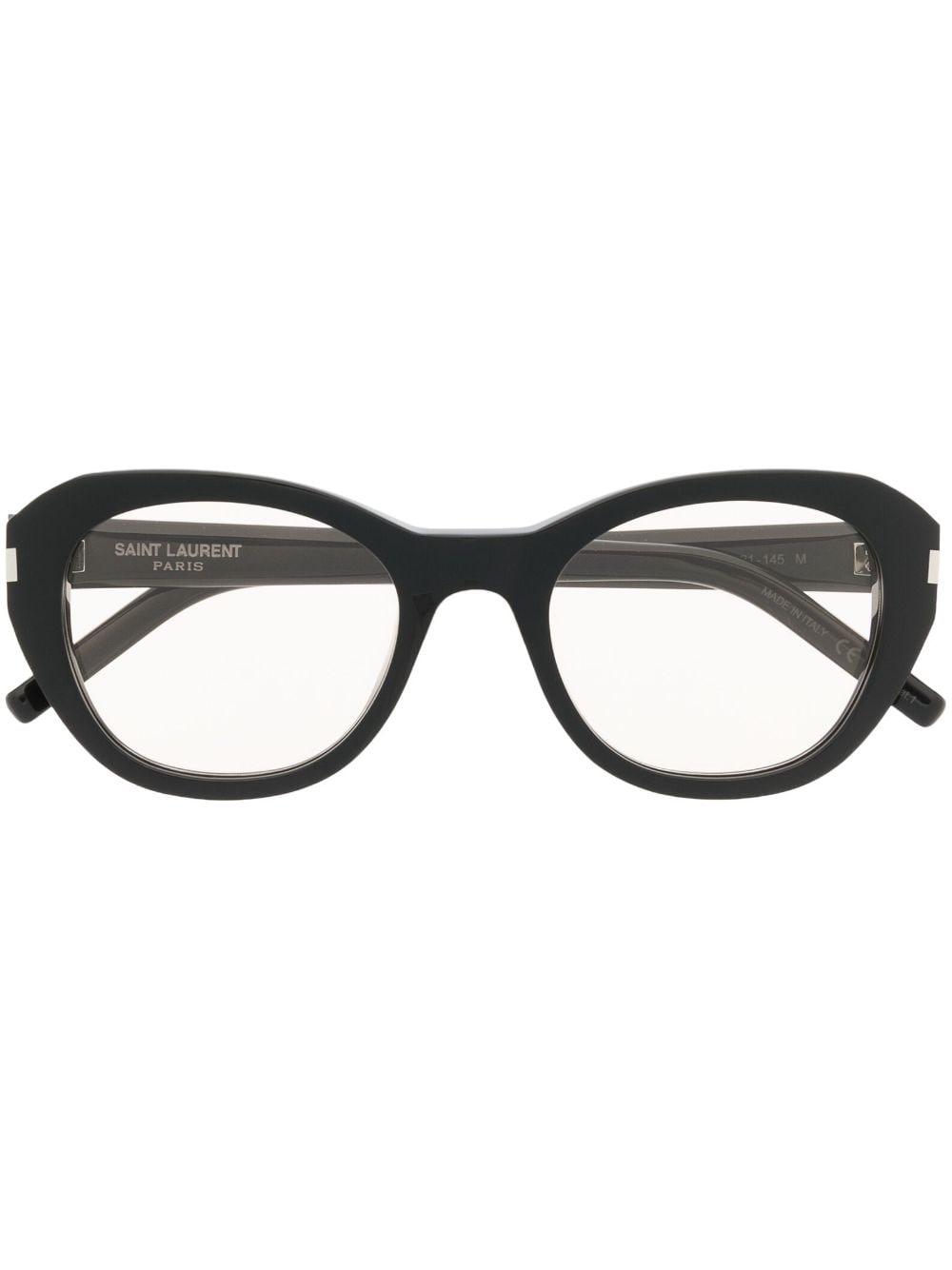 Saint Laurent Eyewear Sonnenbrille mit rundem Gestell - Schwarz von Saint Laurent Eyewear
