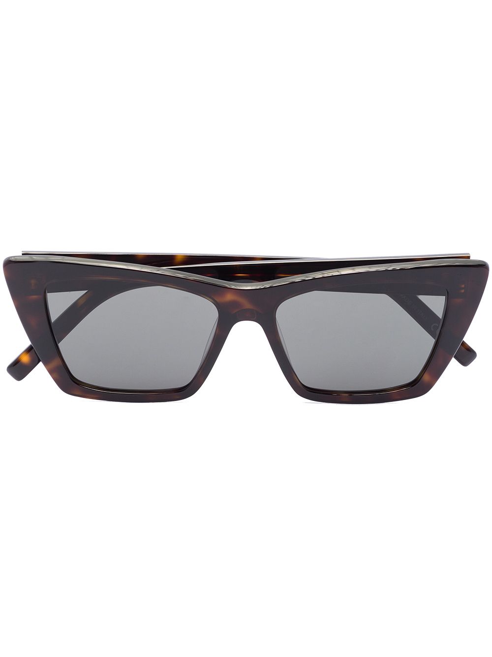 Saint Laurent Eyewear Eckige Sonnenbrille - Braun von Saint Laurent Eyewear