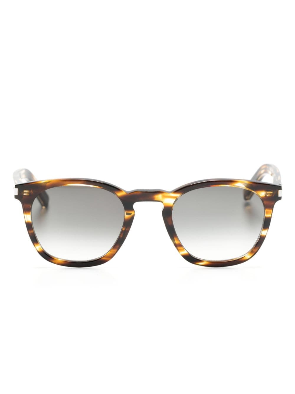 Saint Laurent Eyewear Runde Sonnenbrille in Schildpattoptik - Braun von Saint Laurent Eyewear