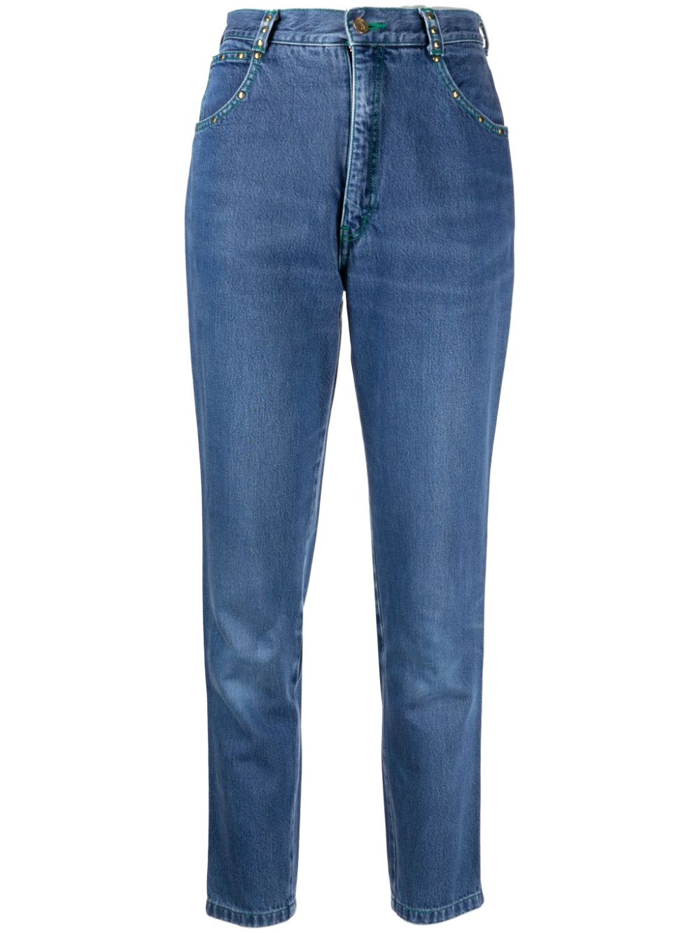 Saint Laurent Pre-Owned 1990-2000 Tapered-Jeans mit hohem Bund - Blau von Saint Laurent Pre-Owned