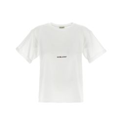 Damen Weißes Logo T-shirt Von Saint Laurent von Saint Laurent