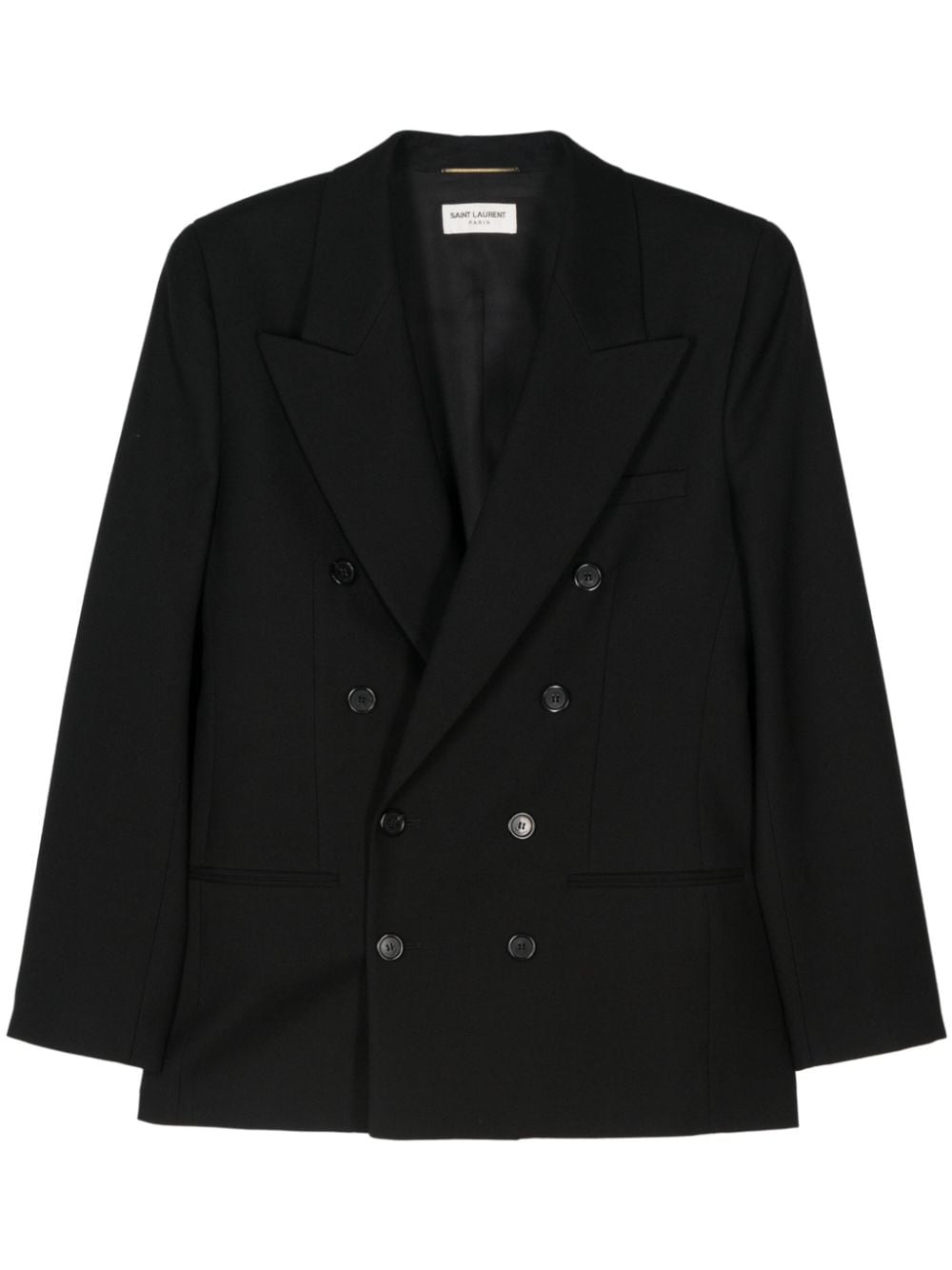 Saint Laurent Blazer aus Gabardine - Schwarz von Saint Laurent