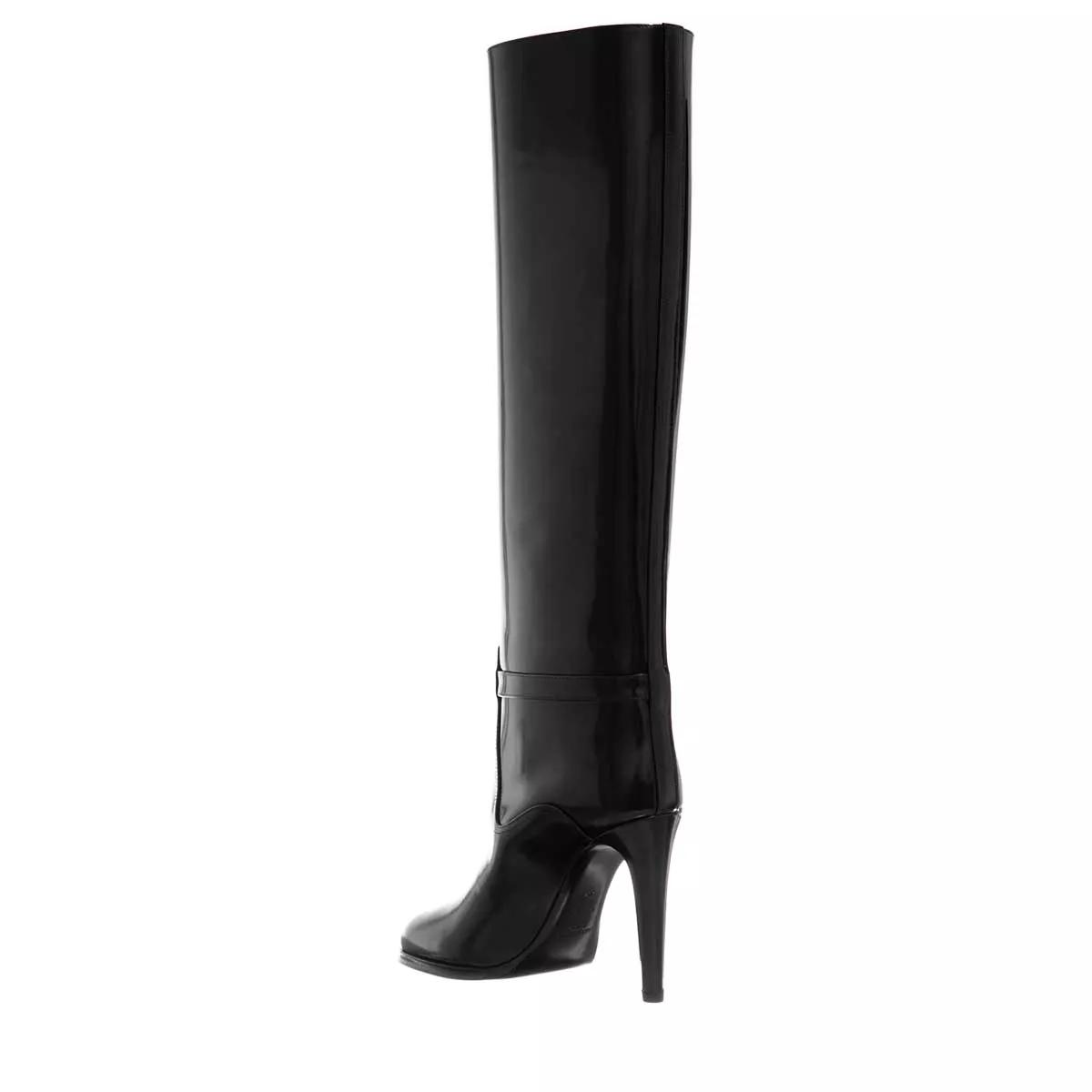 Saint Laurent Boots & Stiefeletten - Diane Boots In Shiny Leather - Gr. 36 (EU) - in Schwarz - für Damen von Saint Laurent