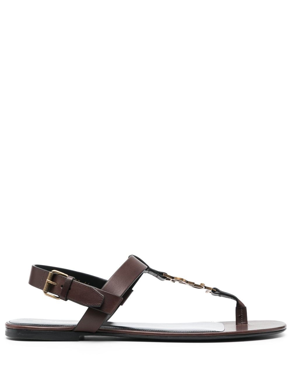 Saint Laurent Cassandre Sandalen - Braun von Saint Laurent