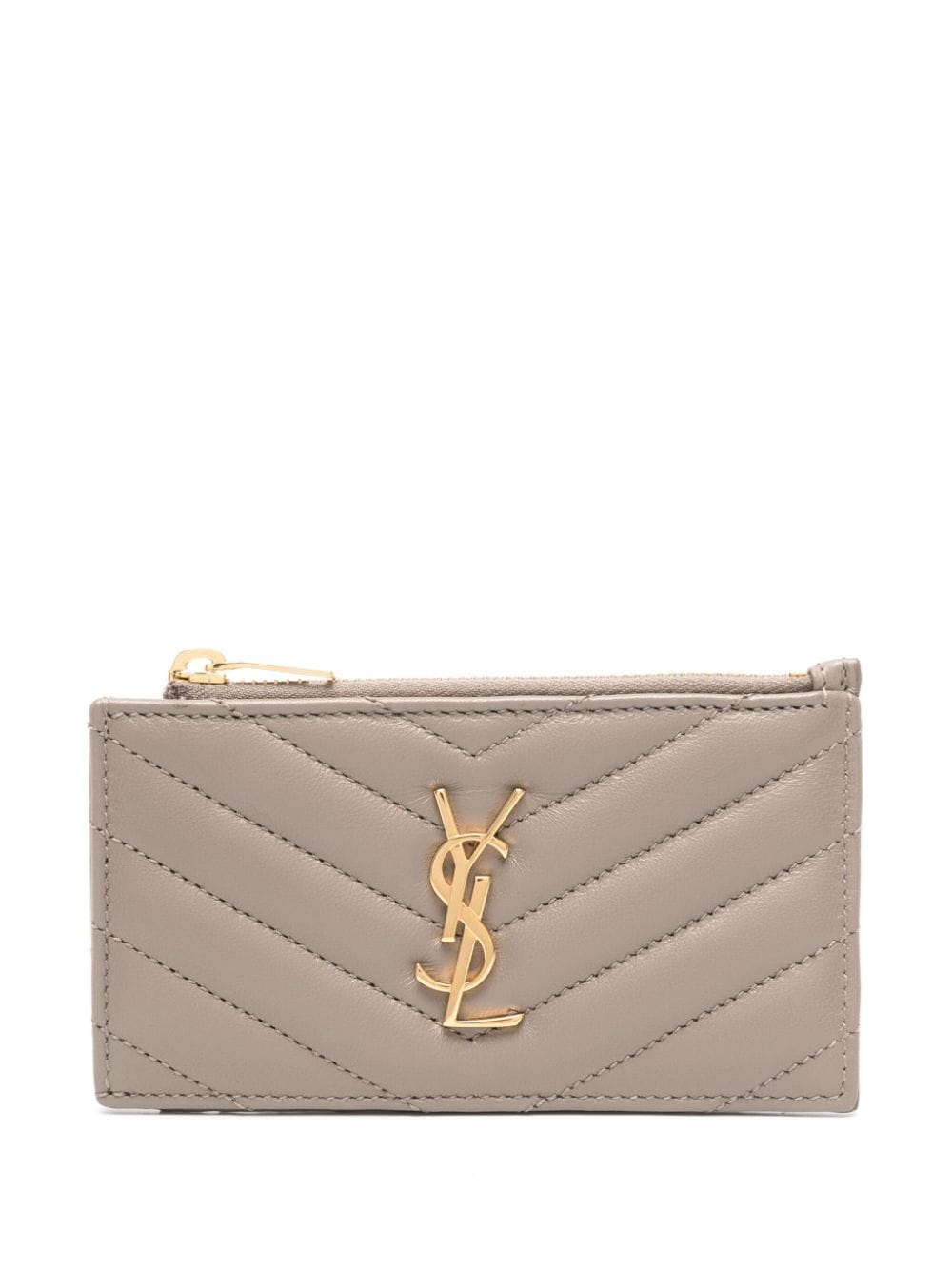 Saint Laurent Cassandre Portemonnaie - Grau von Saint Laurent