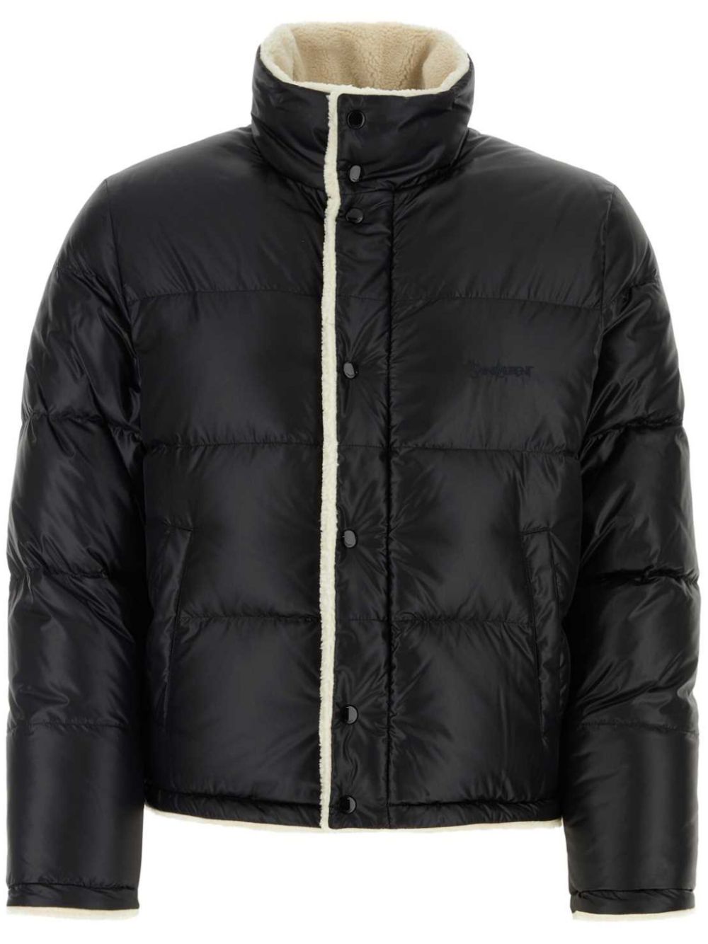 Saint Laurent Daunenjacke mit Shearling-Futter - Schwarz von Saint Laurent