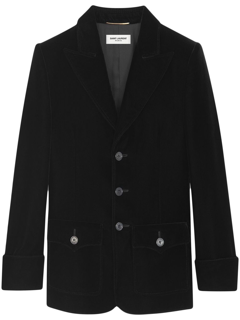 Saint Laurent Einreihiger Blazer - Schwarz von Saint Laurent