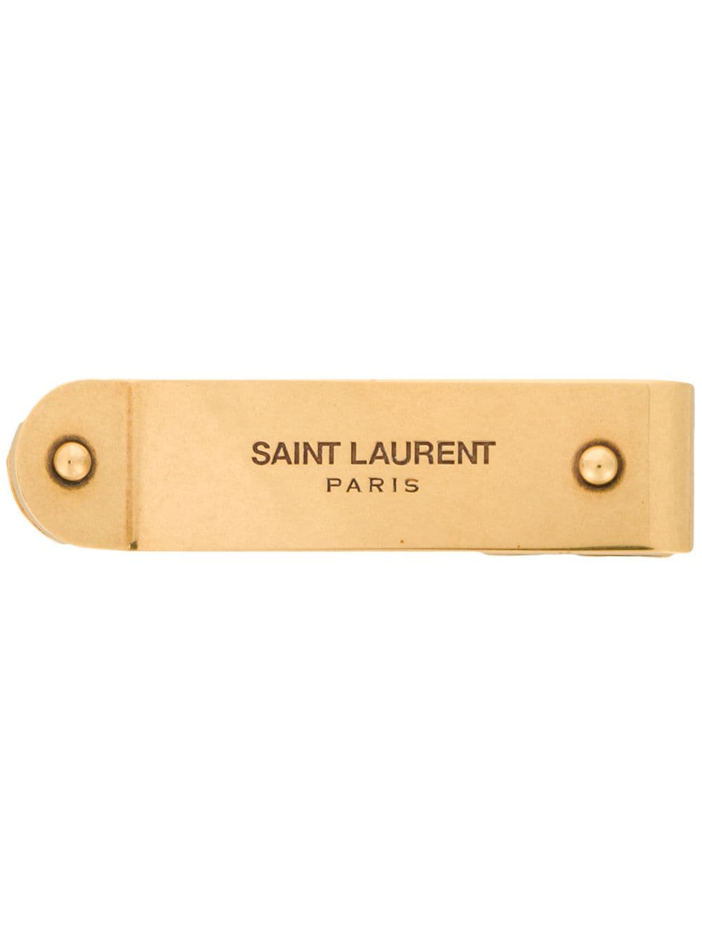 Saint Laurent Geldclip mit Logo - Gold von Saint Laurent