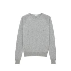 Saint Laurent Grauer Kaschmirpullover Für Herren von Saint Laurent