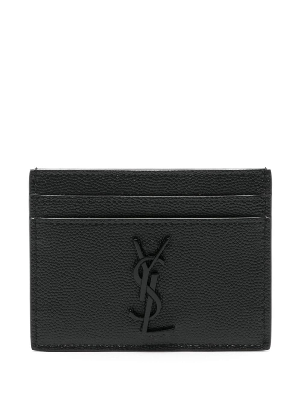 Saint Laurent Kartenetui mit Logo - Schwarz von Saint Laurent