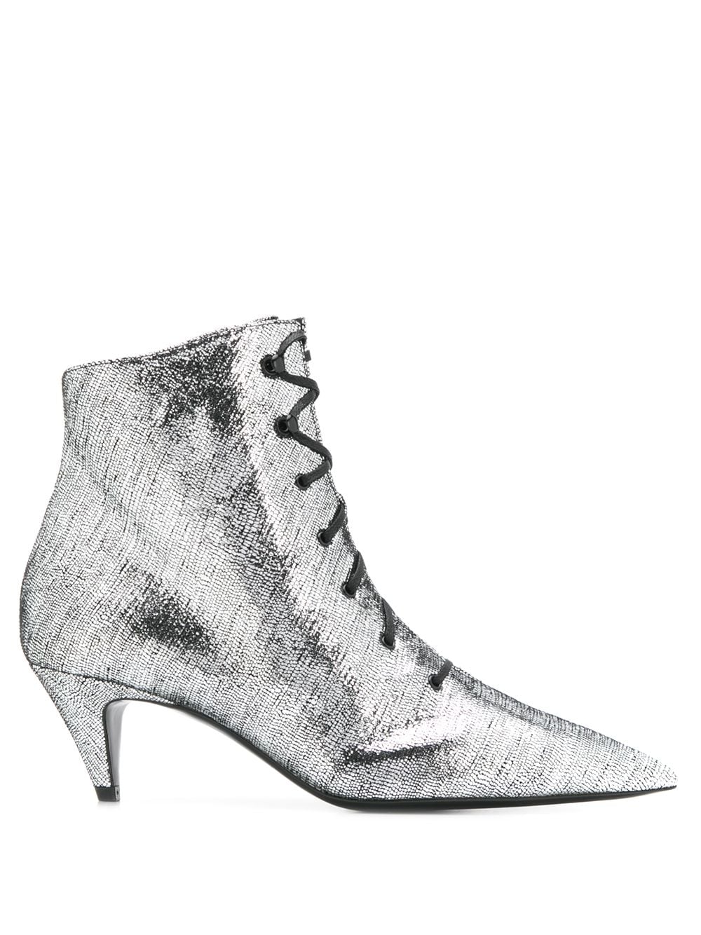 Saint Laurent 'Kiki' Stiefeletten - Silber von Saint Laurent