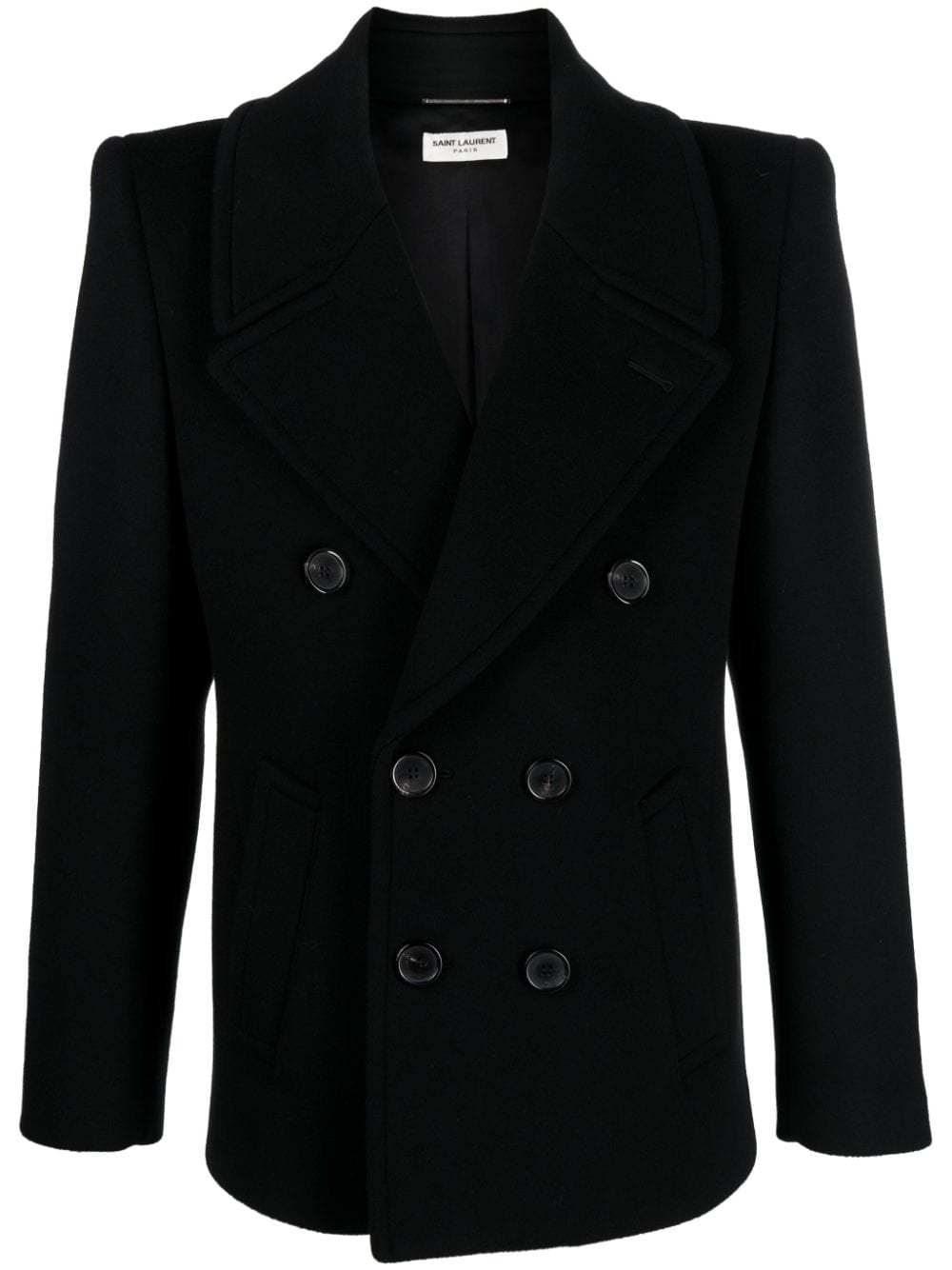 Saint Laurent Klassische Cabanjacke - Schwarz von Saint Laurent