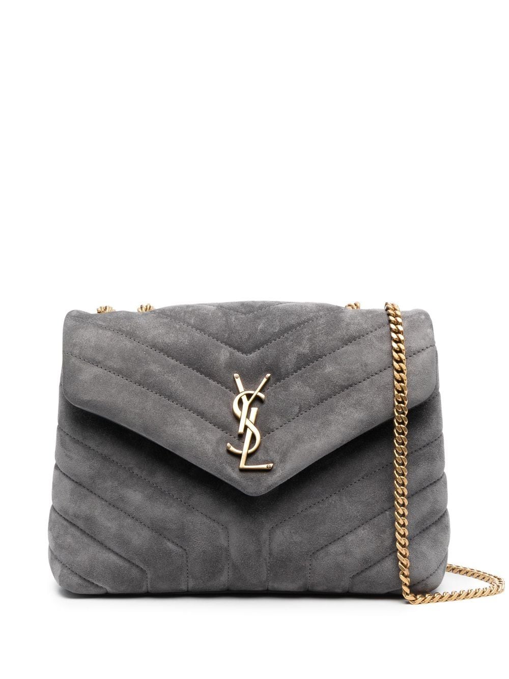 Saint Laurent Kleine Loulou Schultertasche - Grau von Saint Laurent