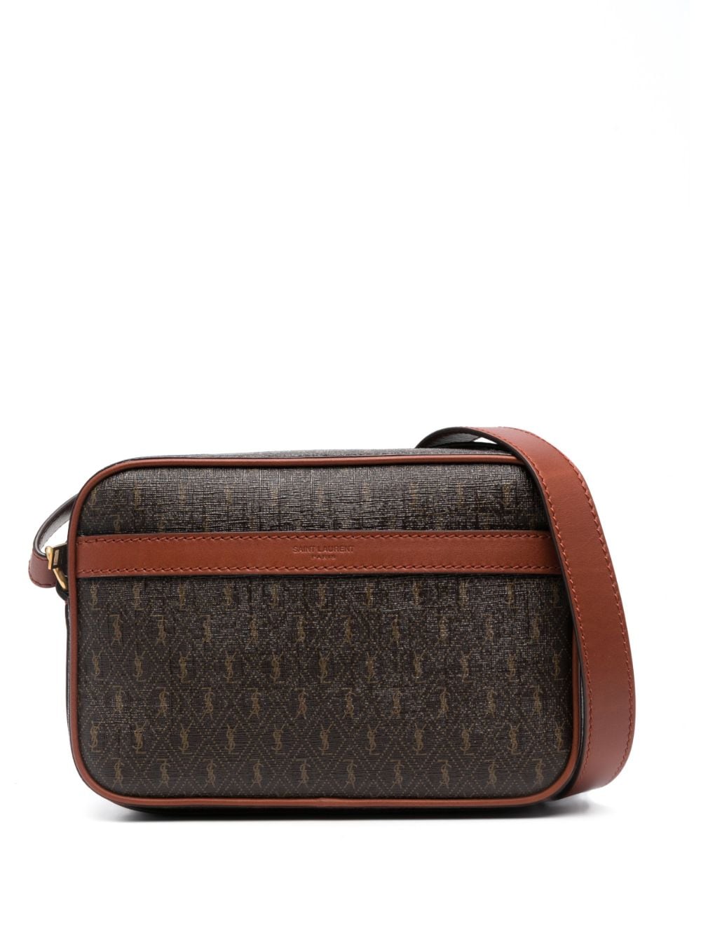 Saint Laurent Kuriertasche mit Monogramm-Print - Braun von Saint Laurent