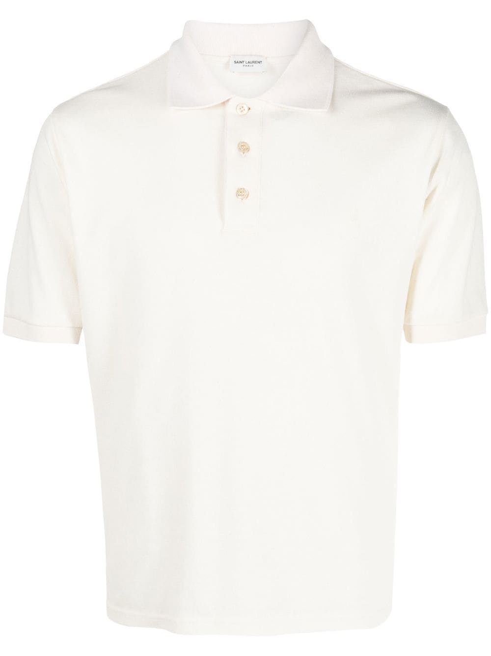 Saint Laurent Kurzärmeliges Poloshirt - Nude von Saint Laurent