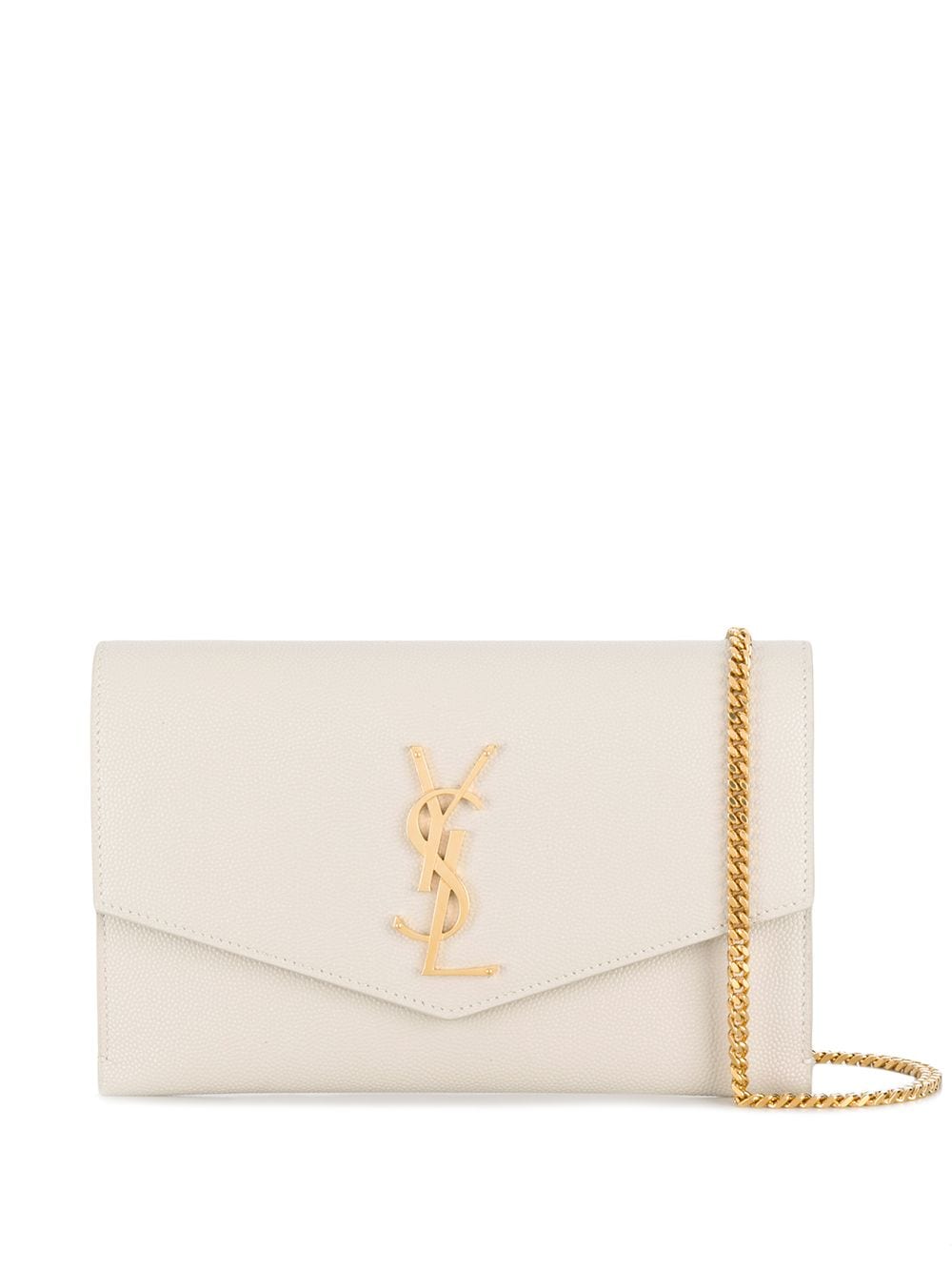 Saint Laurent Kuvert-Clutch mit Monogramm - Nude von Saint Laurent