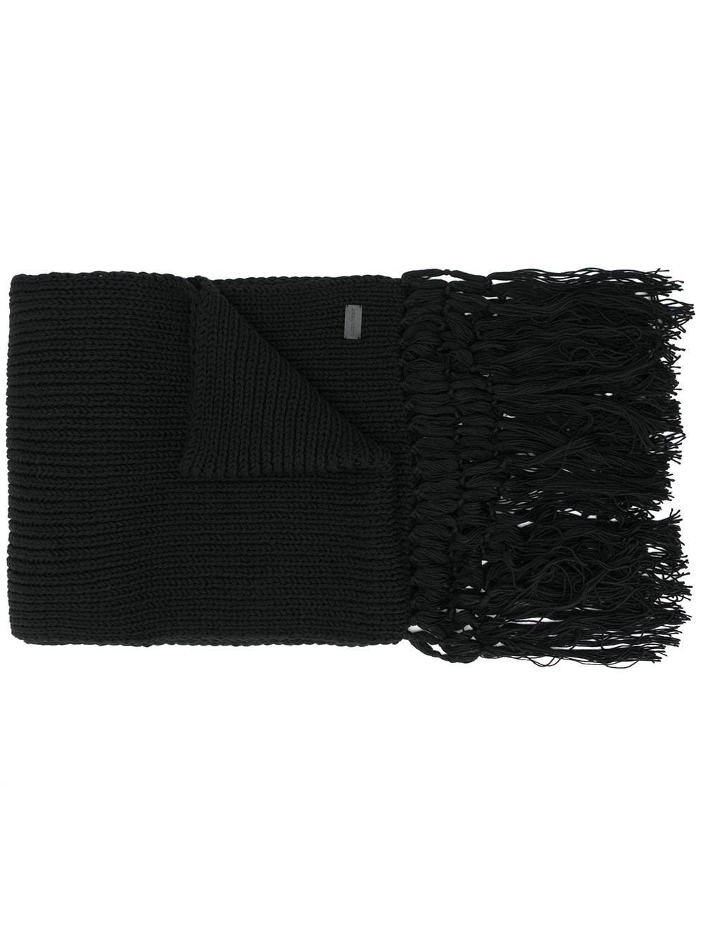 Saint Laurent Langer Strickschal - Schwarz von Saint Laurent