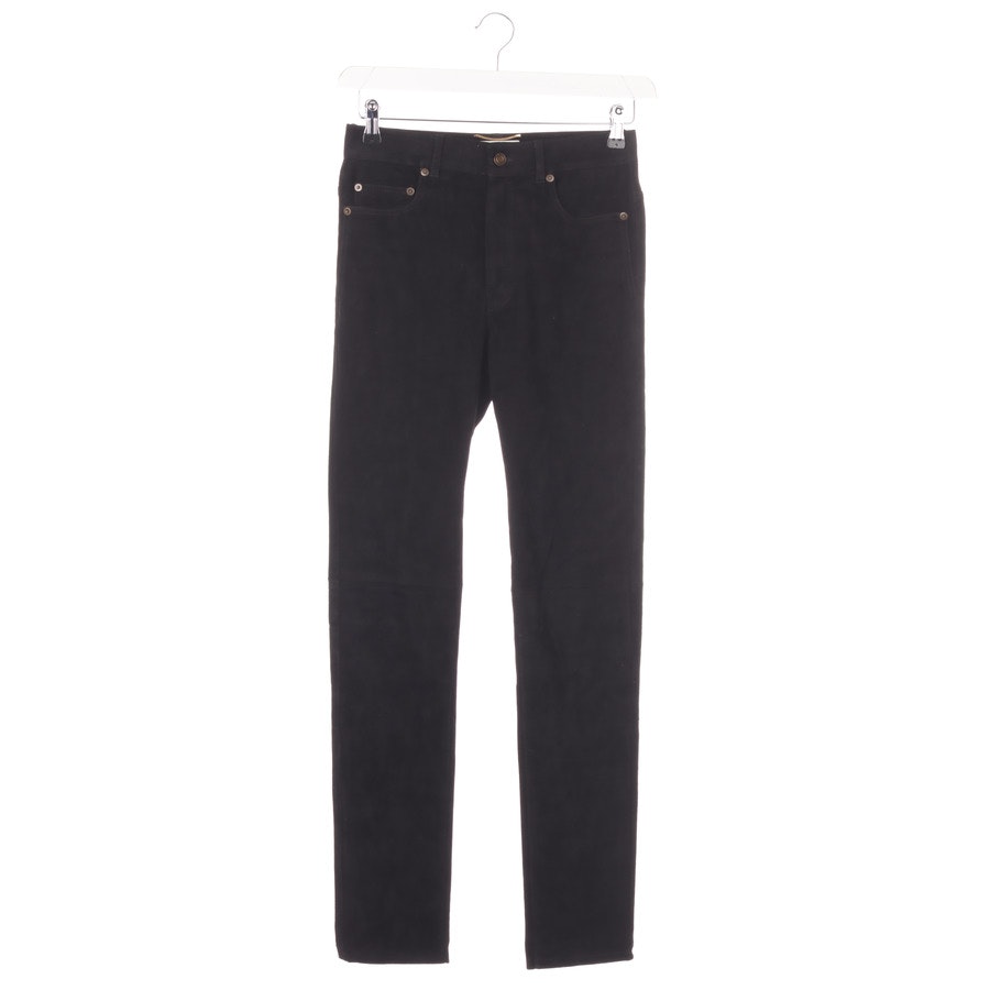 Saint Laurent Lederhose 34 Schwarz von Saint Laurent