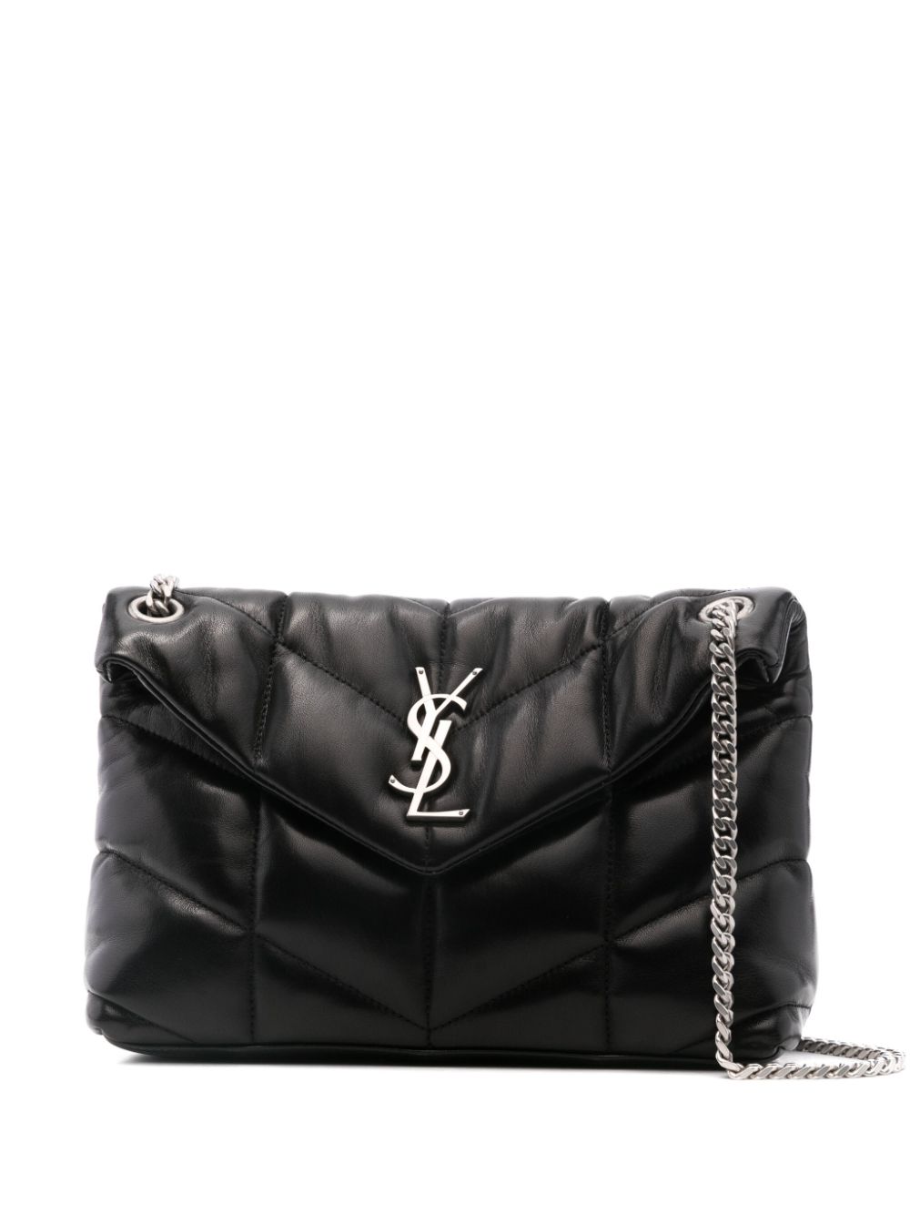 Saint Laurent Kleine 'LouLou' Schultertasche - Schwarz von Saint Laurent