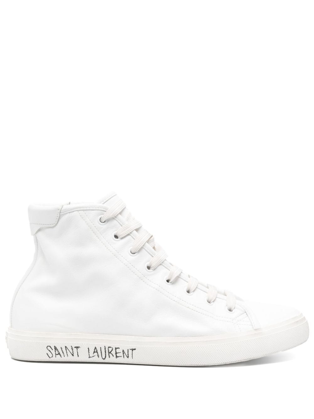 Saint Laurent 'Malibu' High-Top-Sneakers - Weiß von Saint Laurent