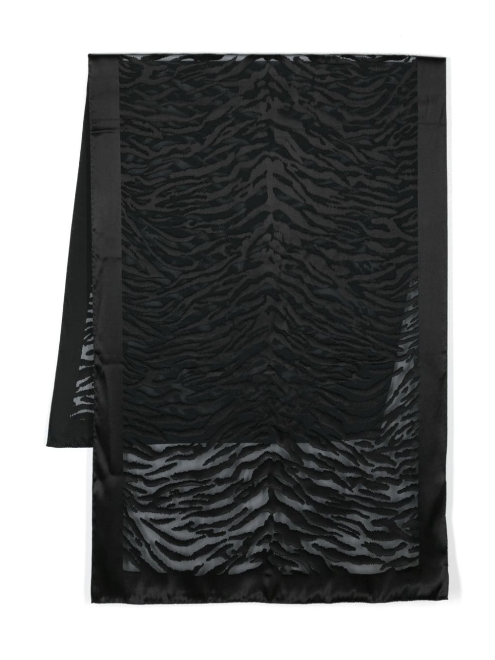 Saint Laurent Schal mit Tier-Print - Schwarz von Saint Laurent