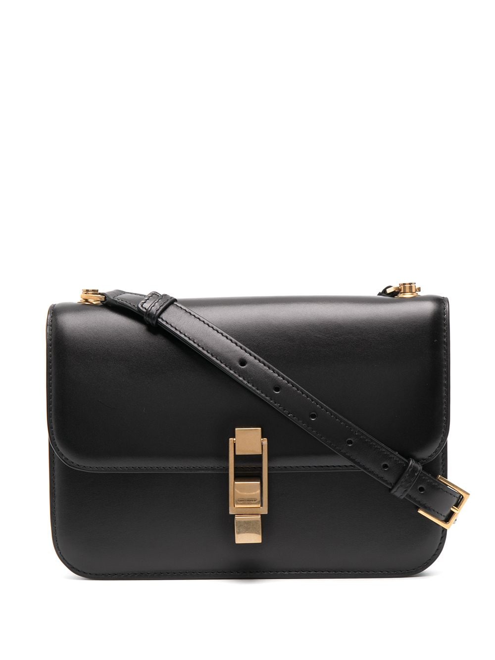 Saint Laurent 'Carré' Schultertasche mit Logo-Prägung - Schwarz von Saint Laurent