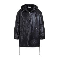Saint Laurent Schwarze Polyamid Herren Kapuzenjacke von Saint Laurent