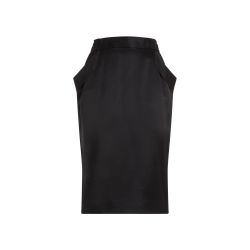 Saint Laurent Schwarzer Seiden-midi-rock von Saint Laurent