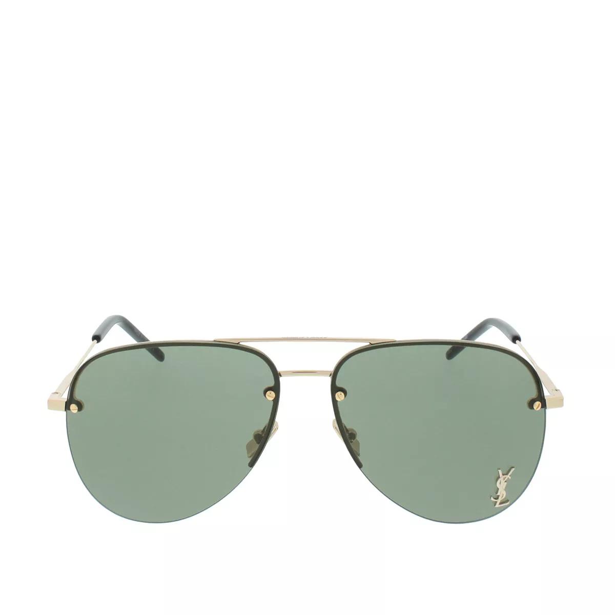 Saint Laurent Sonnenbrillen - Classic 11M Sunglasses Gold Bottle Green 59 13 140 - Gr. unisize - in Schwarz - für Damen von Saint Laurent