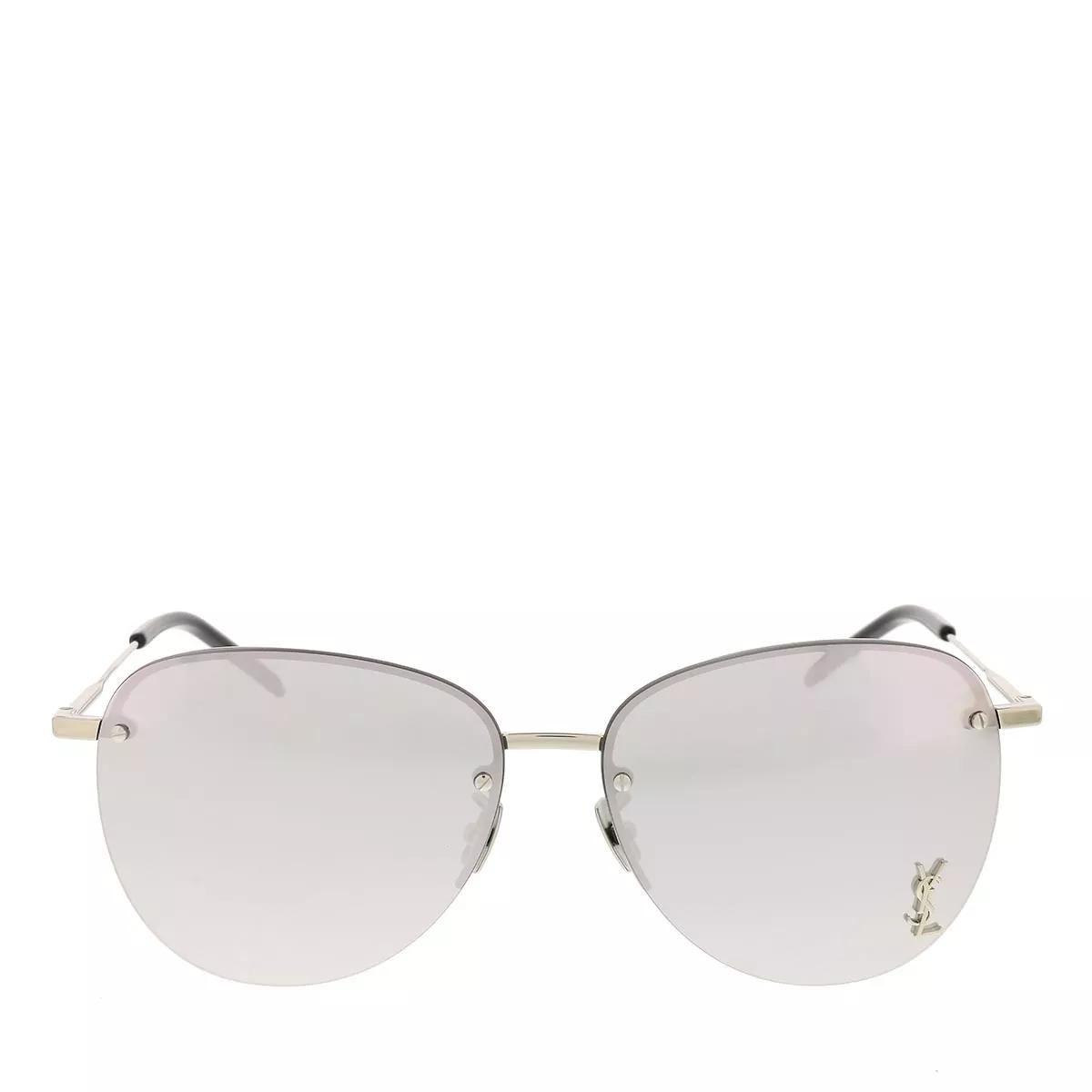 Saint Laurent Sonnenbrillen - SL 328/K M-002 61 Sunglass Unisex Metaltal - Gr. unisize - in Silber - für Damen von Saint Laurent