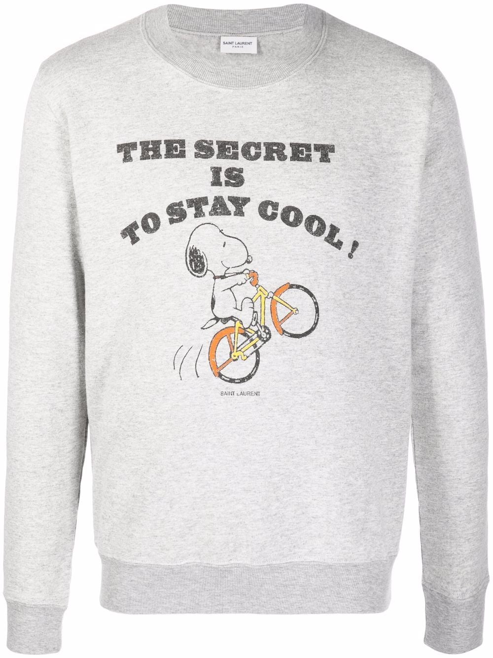 Saint Laurent Sweatshirt mit Snoopy-Print - Grau von Saint Laurent