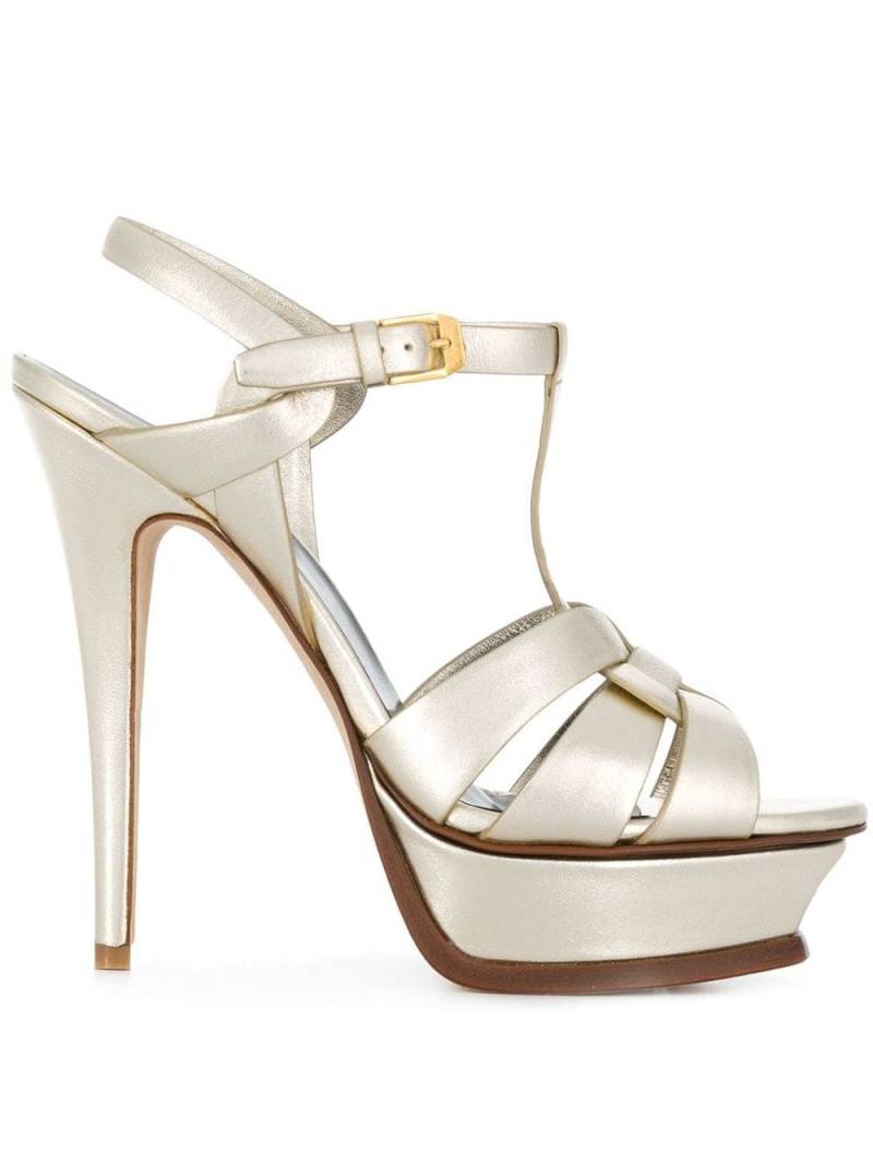 Saint Laurent Tribute 105 Sandalen - Metallic von Saint Laurent