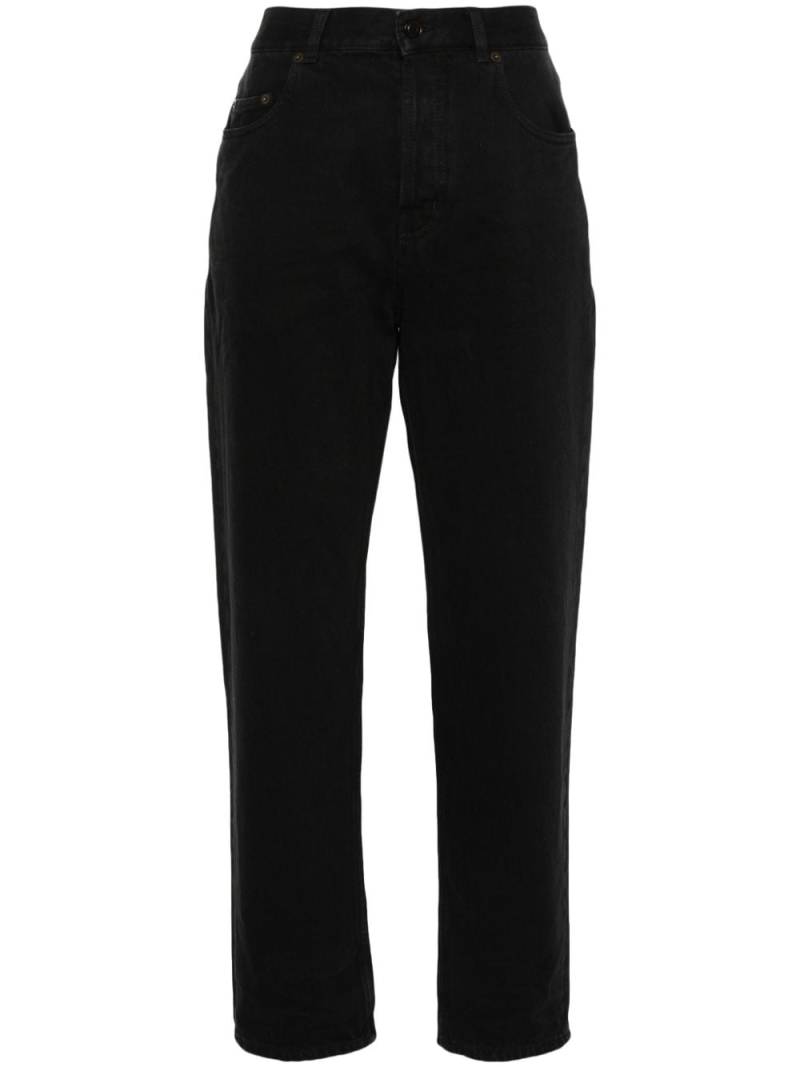 Saint Laurent Vanessa Straight-Leg-Jeans mit hohem Bund - Schwarz von Saint Laurent