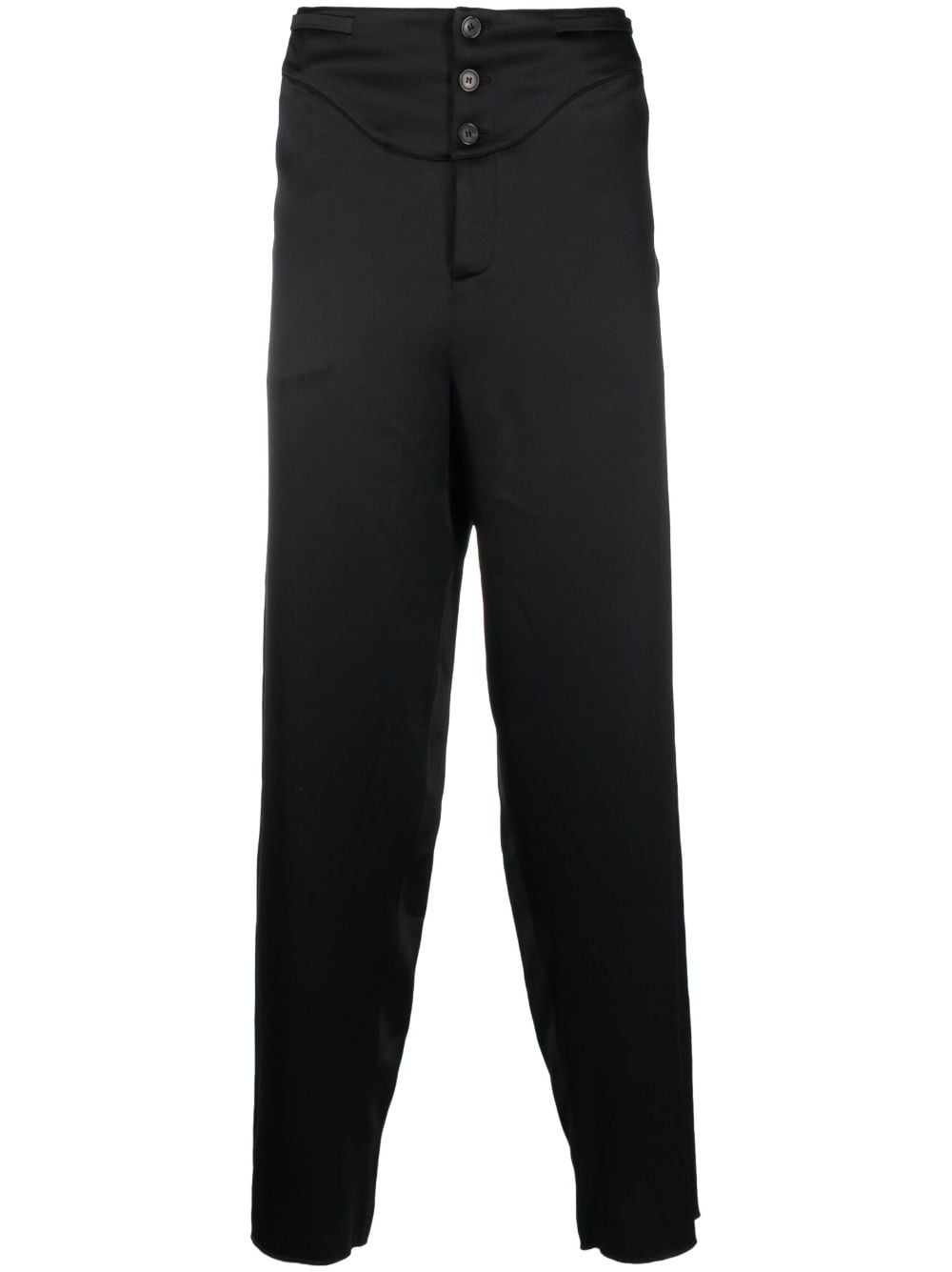 Saint Laurent Tapered-Hose aus Seide - Schwarz von Saint Laurent