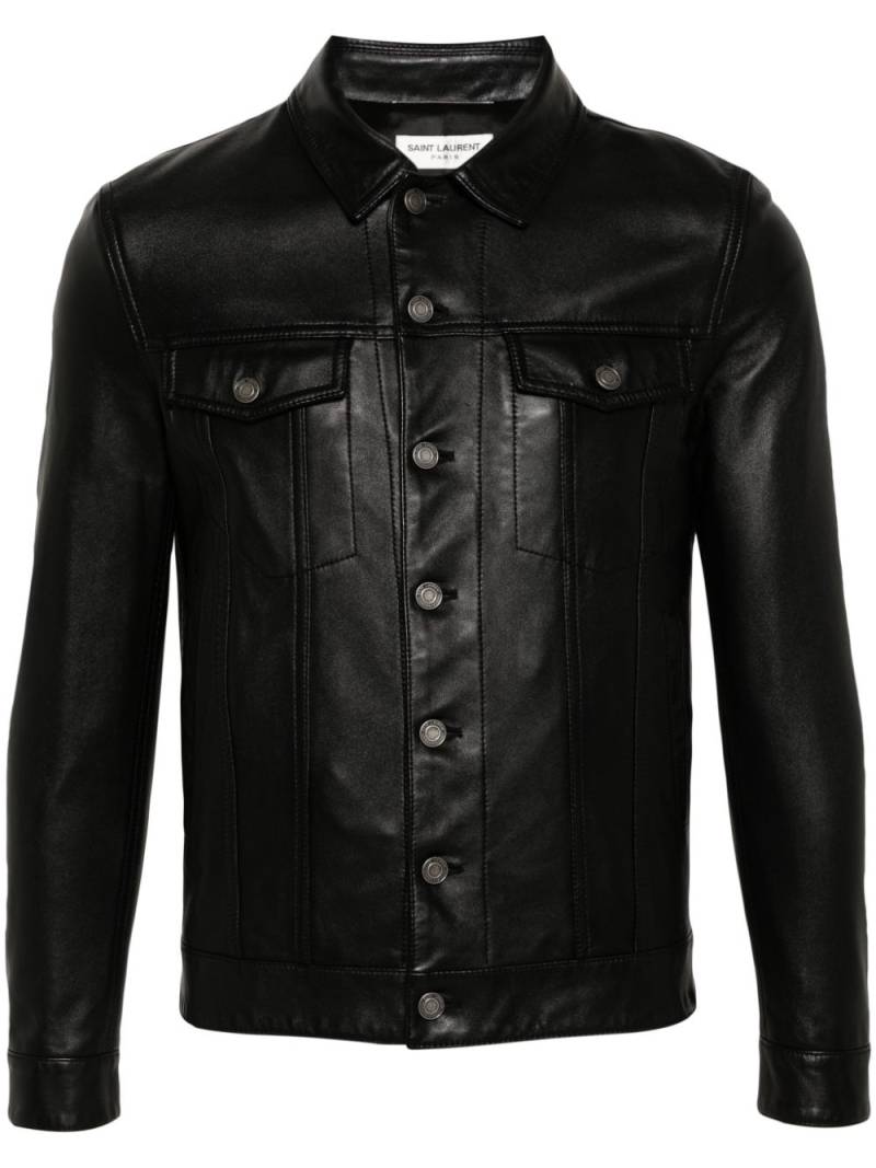 Saint Laurent Jacke mit Brusttaschen - Schwarz von Saint Laurent