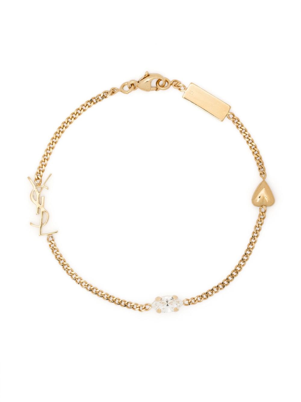 Saint Laurent Armband mit Kristallen - Gold von Saint Laurent