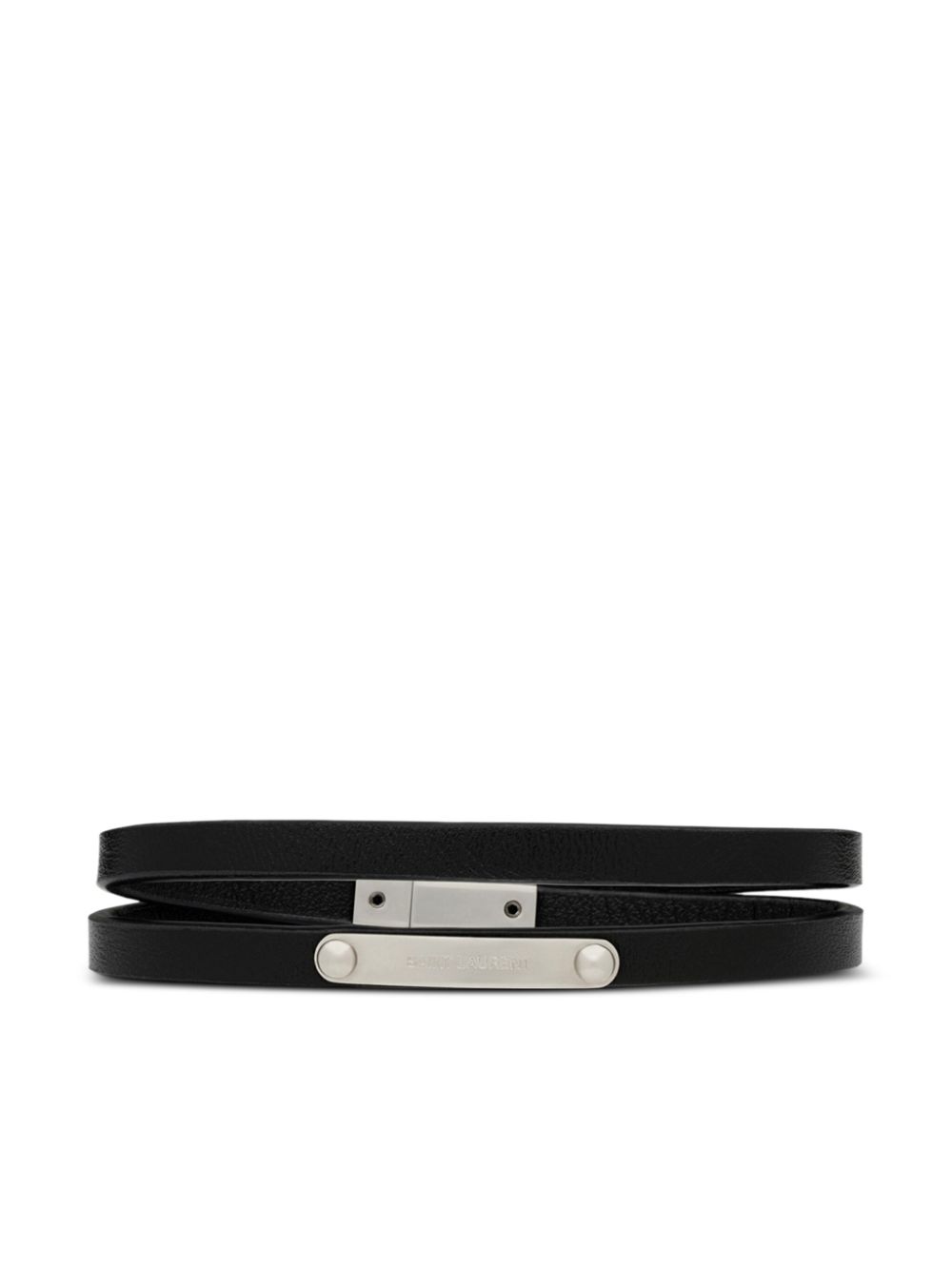 Saint Laurent Gewickeltes Armband - Schwarz von Saint Laurent