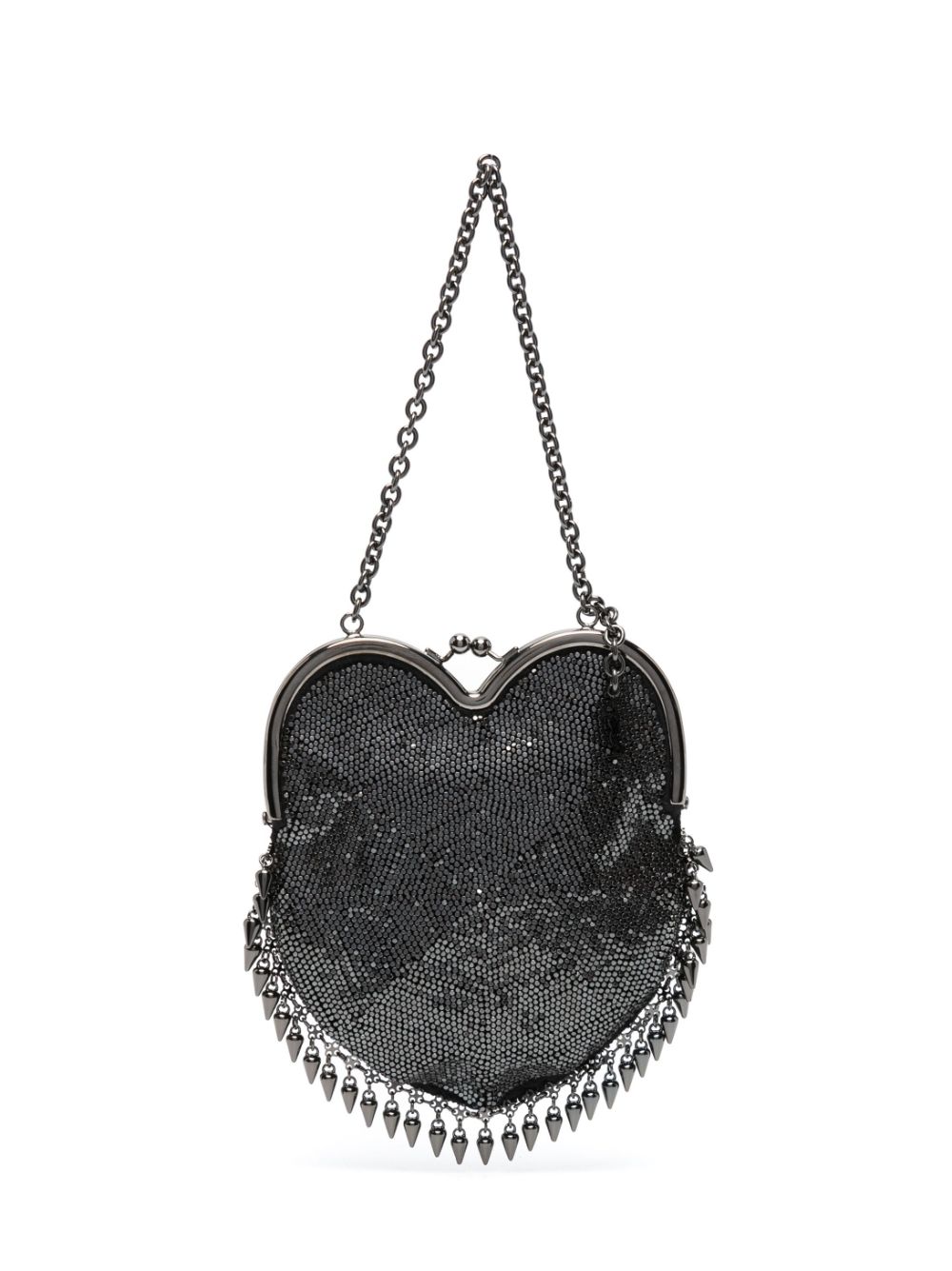 Saint Laurent Mini-Tasche mit Herz - Silber von Saint Laurent