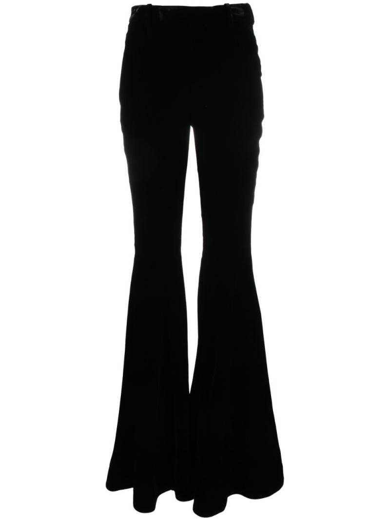 Saint Laurent Ausgestellte High-Waist-Hose - Schwarz von Saint Laurent