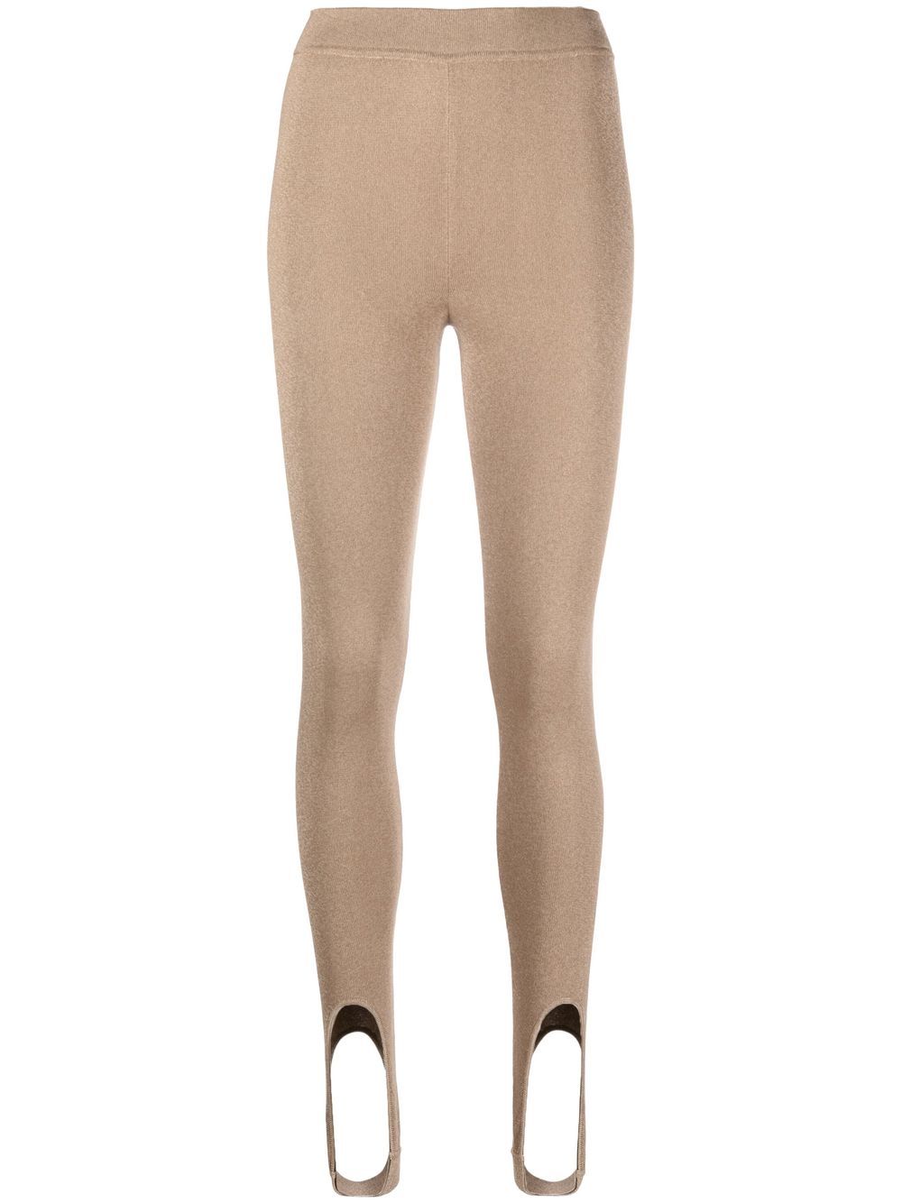 Saint Laurent High-Waist-Leggings mit Steg - Nude von Saint Laurent