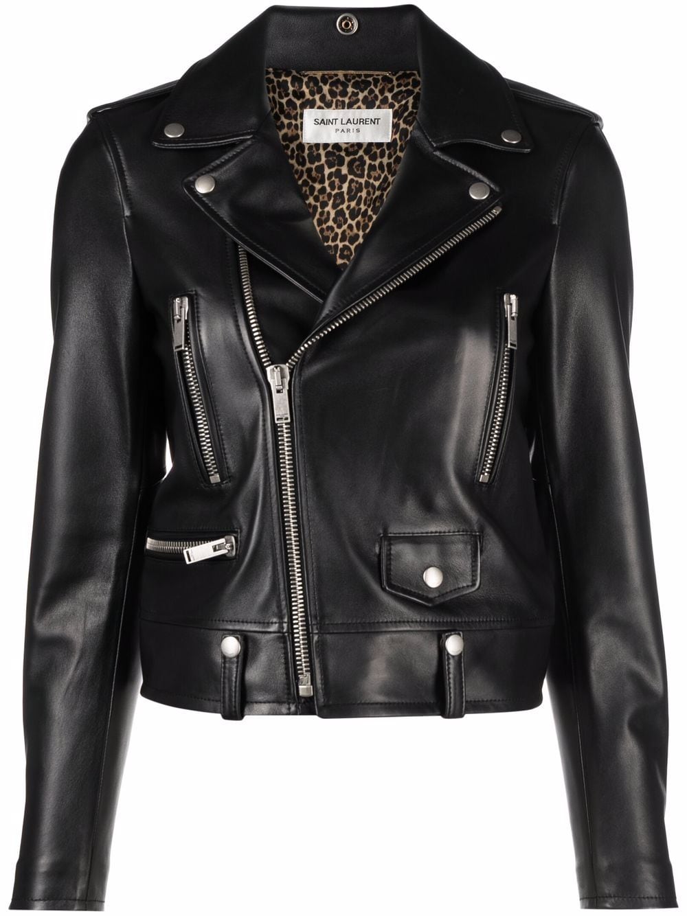 Saint Laurent Klassische Bikerjacke - Schwarz von Saint Laurent