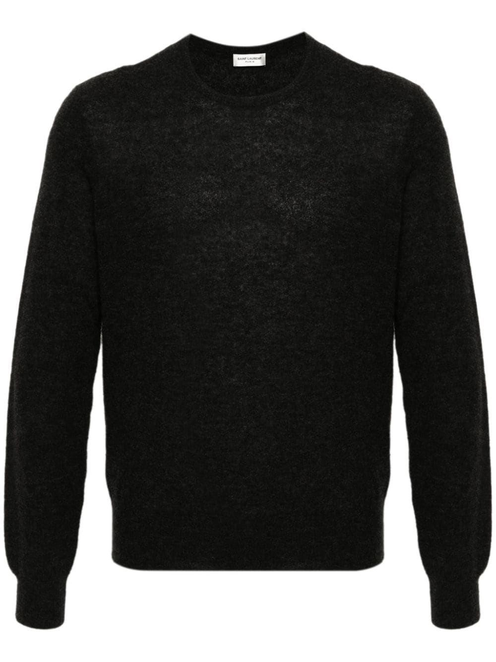 Saint Laurent Melierter Strickpullover - Grau von Saint Laurent