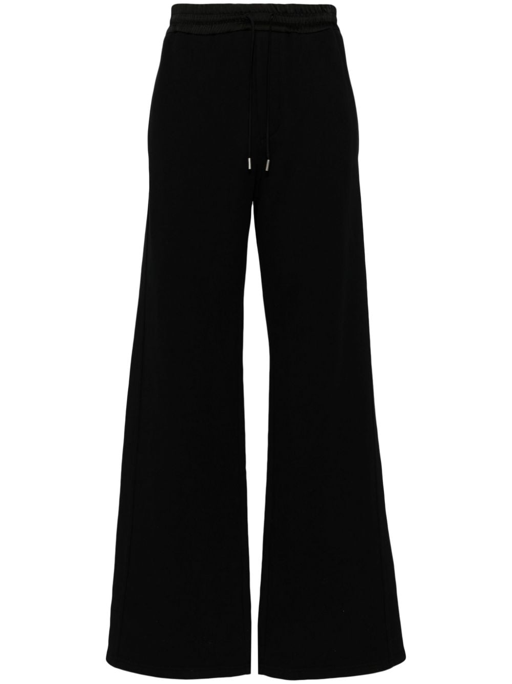 Saint Laurent wide-leg cotton track pants - Schwarz von Saint Laurent