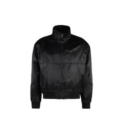 Schwarze Saint Laurent Teddy Seide-viskose Jacke von Saint Laurent