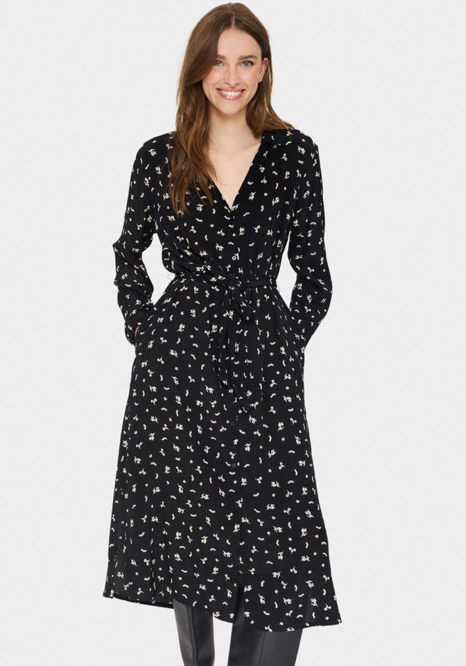 Saint Tropez Hemdblusenkleid BlancaSZ LS Dress Sommerkleid von Saint Tropez