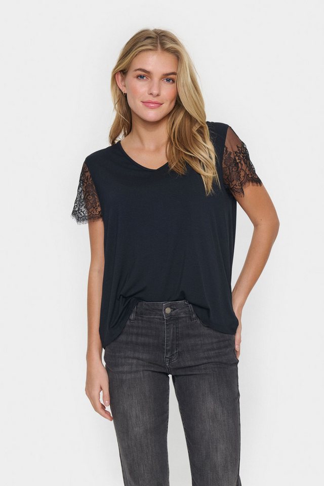 Saint Tropez Kurzarmbluse Kurzarm-Bluse ZhantiSZ von Saint Tropez