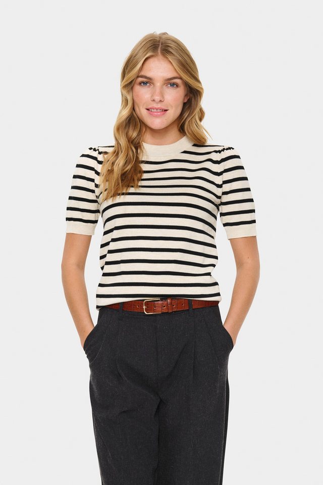 Saint Tropez Kurzarmpullover MilaSZ SS Striped von Saint Tropez