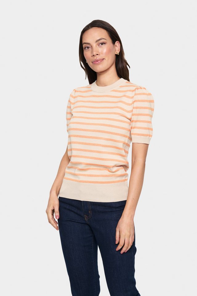 Saint Tropez Kurzarmpullover MilaSZ SS Striped von Saint Tropez